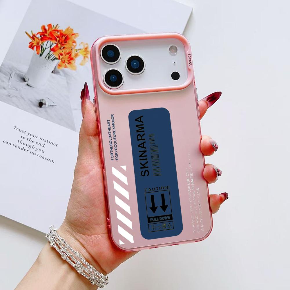 Модный уличный чехол для телефона S-Skinarma для iPhone 17 16 15 14 13 12 11 Pro Max Air Матовый Лазерный Аврора Ударопрочный Funda