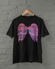 Angel Wings Glitch Tshirt,Y2k Gothic Retro Shirts, Alt Goth Clothing, Cool Graphic Tees, Pastel Goth Clothes, Original Unisex Grunge Tees