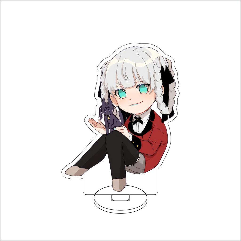 10 см Аниме Kakegurui Фигурка compulsive gambler Стенд Модель Jabami Yumeko/Ryōta Suzui Милый Декор для стола Стоячий Знак Подарки