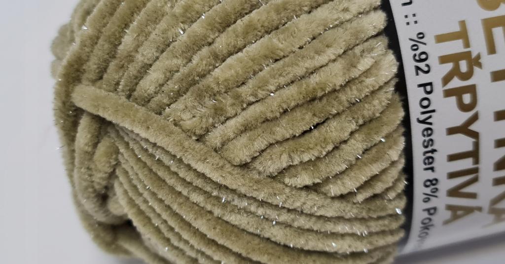 Betynka trpytiva baby yarn with lurex beige 417