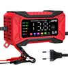 Цифровой ЖК-дисплей 2025 Внедорожник Мотоцикл Грузовик Обнаружение напряжения температуры Интеллектуальное импульсное восстановление Зарядное устройство для автомобильного аккумулятора 12 В 6 А
