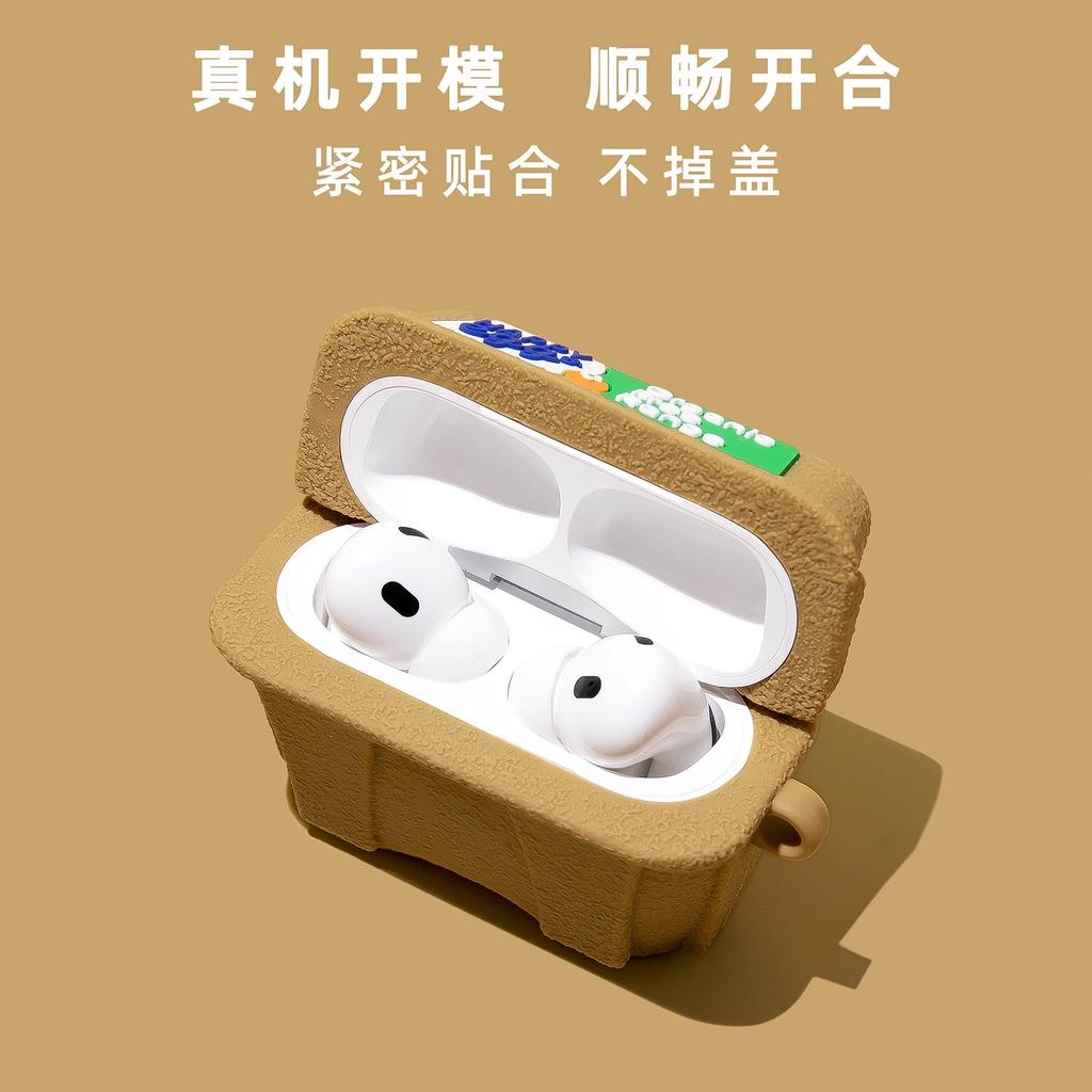 For Airpods 1 2 3 4 Pro Pro 2 Pro 3 Egg Carton Box Silicone Earphone Case Accessories Cover