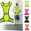 Elastic Webbing Night Riding Vests Polyester Reflective Safety Vest  Lightweight Biking