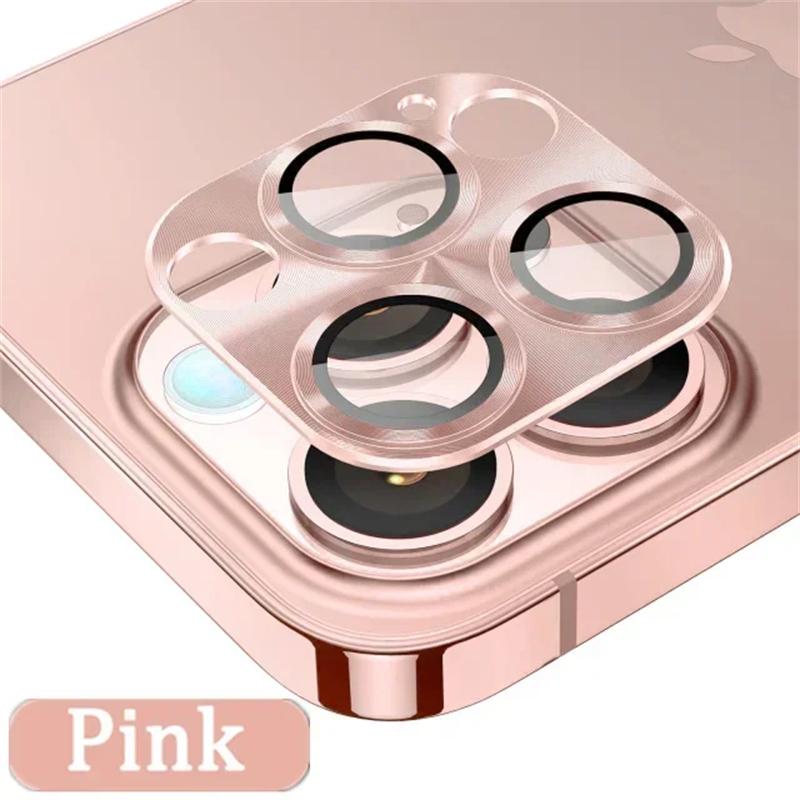 Luxury Metal Camera Lens Protector Glass For iPhone 15 14 Plus 13 12 Mini 11 Pro Max HD Back Lens Protective Film For iPhone 15 Pro Max