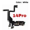 1x Charging USB Port Flex Cable For iPhone 14 Plus 13 Pro Max 14 Pro 13Mini Charger Dock Connector With Microphone Ribbon Repair