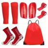 5pcs/set Durable Soccer Shin Guards Lightweight Ankle Socks Football Shin Pads  Protective Equipment