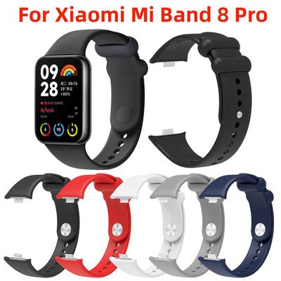 Силиконовый ремешок для Xiaomi Mi Band 8 Pro, официальный цветной мягкий сменный браслет из ТПУ, браслет для Xiaomi Miband 8 Pro, ремешок