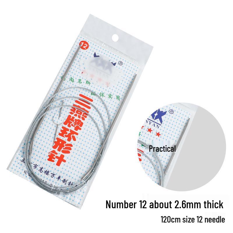 Набор circular knitting and crochet needles Sanyan из нержавеющей стали