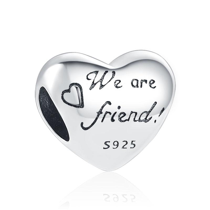 New 925 Silver Sunflower Charm Best Friend Bracelet DIY Women Jewelry Chain Bead Fit Accessories