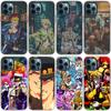 JoJo Bizarre Adventure Phone Case For Apple iPhone 14 13 12 Mini 11 Pro Max 7 8 XR X XS 7 8 Plus SE 2020 2022 Black Cover