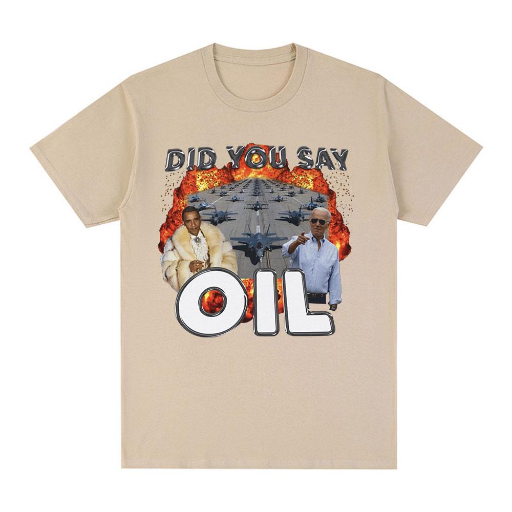 Did You Say Oli Meme Graphic Tshirt Men Clothing Fashion Hip Hop Vintage Short Sleeve Tshirts Casual Tee Shirt