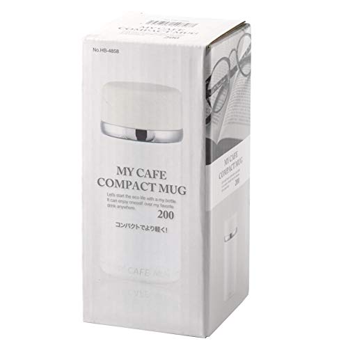 Pearl Metal My Cafe Compact Mug, White, 200ml, HB-4858