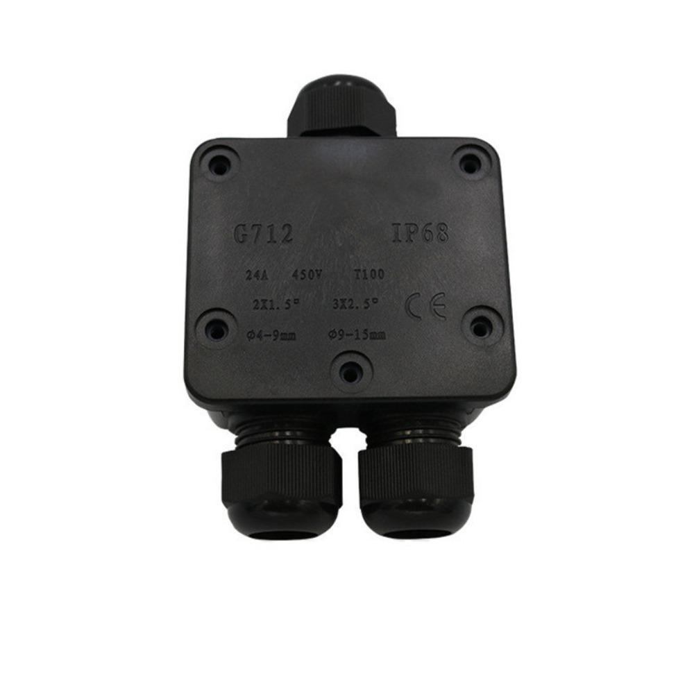 Соединительная электрическая распределительная коробка для уличного фонаря, уплотнительная коробка, тройник 1 вход 2 выхода с клеммной коробкой