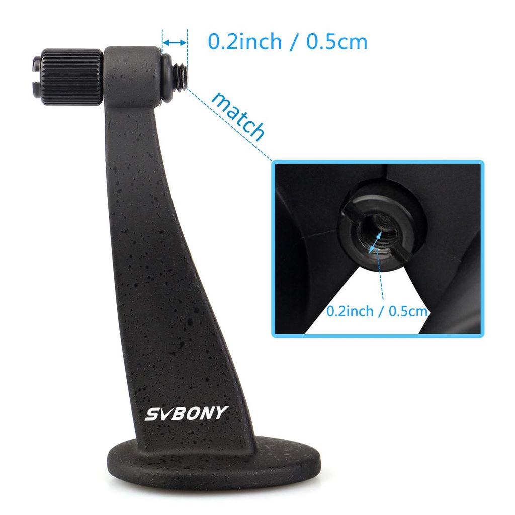 SVBONY SV111 Binocular Tripod Pino Also Compatible with Monoculars Adapter, Holder, Black,