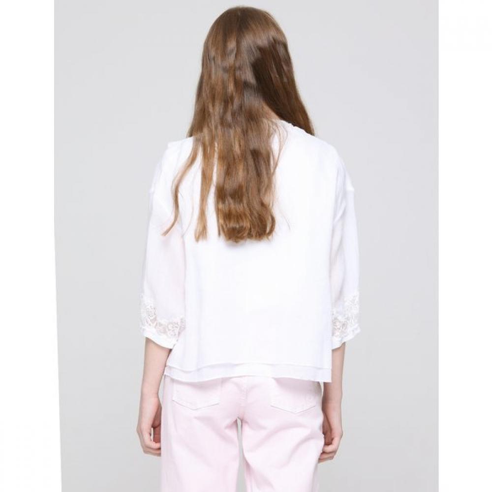 Son Jung Wan Frill Lace Linen Jacket Zjk6262181