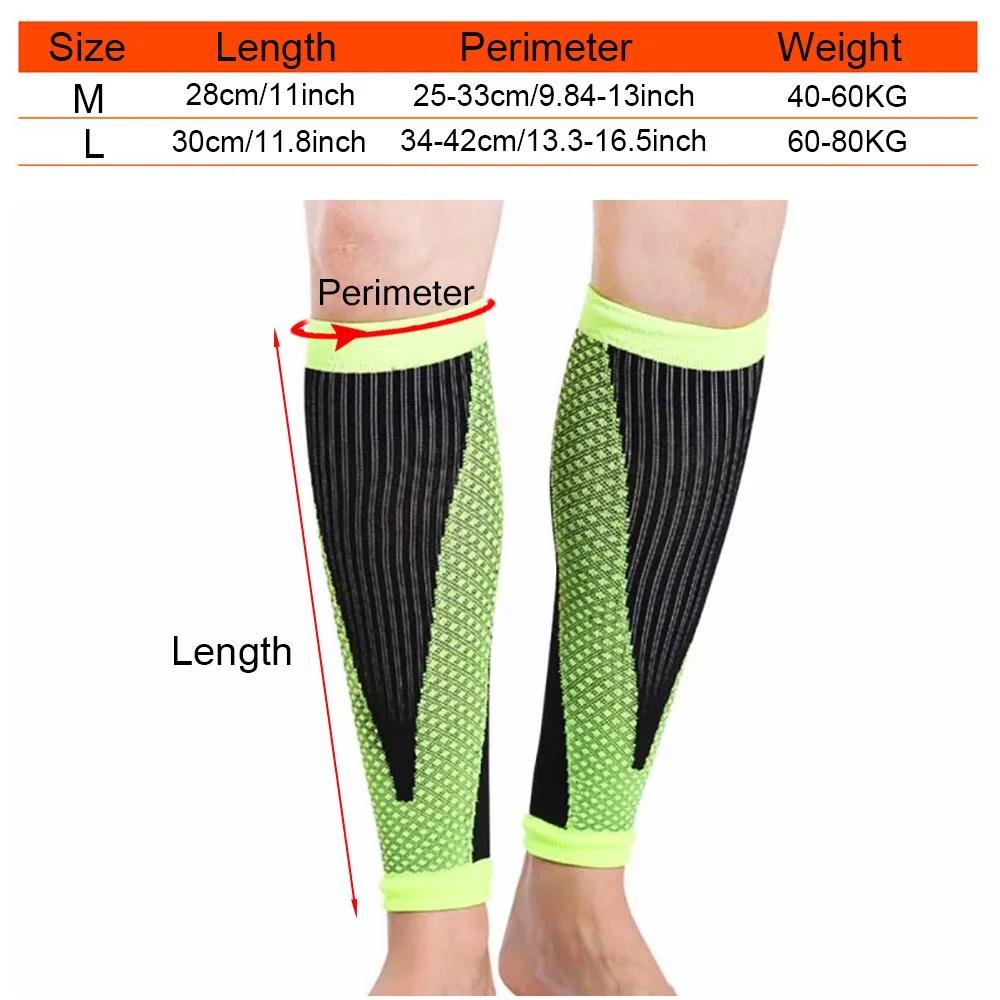 1 Pair Leg Calf Sleeves, Football Shin Guard Protector Soccer Anti-Crash Leg Calf Sleeve Compression Cycling Running Leg Warmers