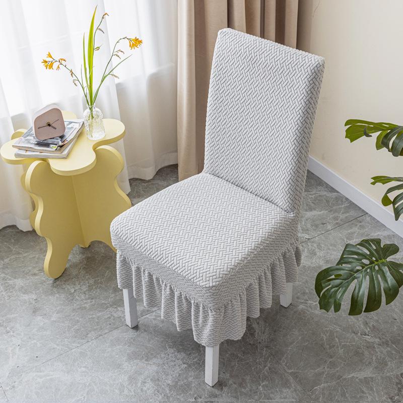 Эластичный утолщенный универсальный комплект чехлов для стульев и табуретов для обеденного стола