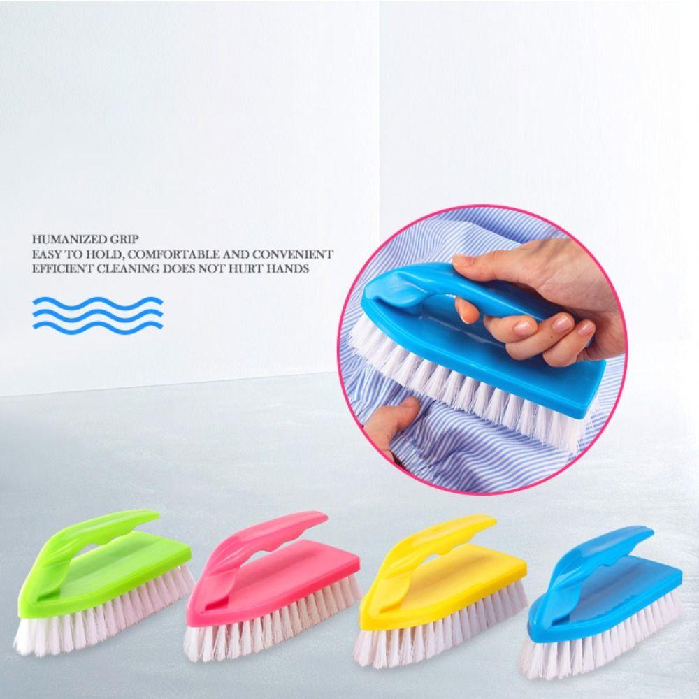 Stiff Bristle Cleaning Brush Plastic Handle Stiff Bristle Brush Scrubber Brush Kitchen Cleaning