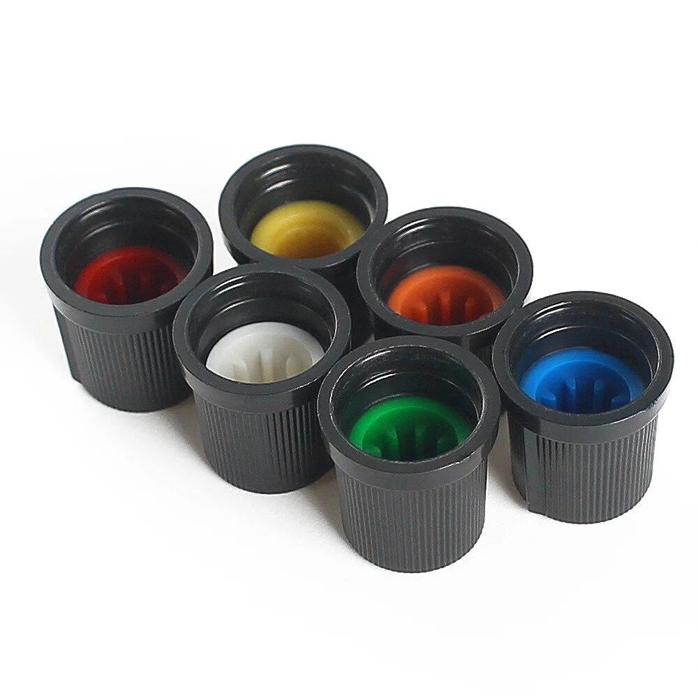 30 шт. WH148 AG3 крышка ручки потенциометра 15*15 мм комплект пластиковых ручек белый/синий/зеленый/оранжевый/красный/желтый 6 значений * 5 шт. = 30 шт.