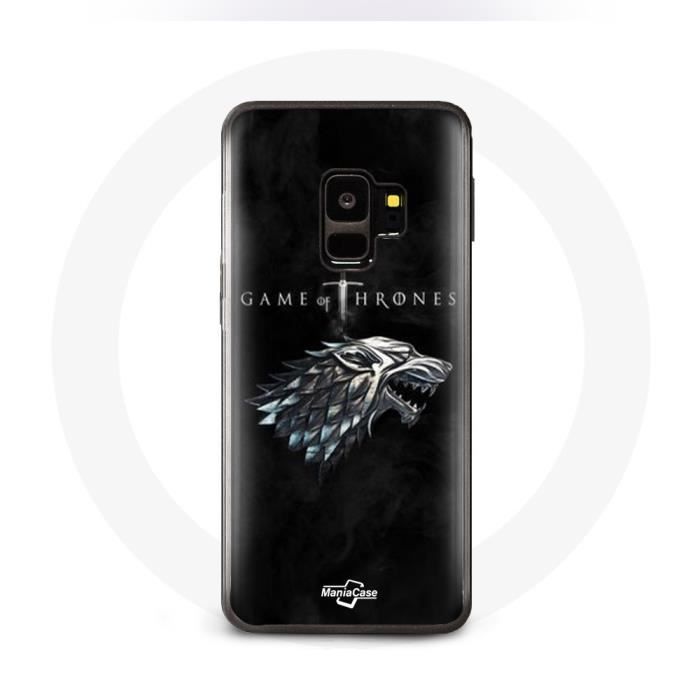 Coque - Game of Thrones - Samsung Galaxy S9 - Logo La maison Stark - Protection chocs - Rigide
