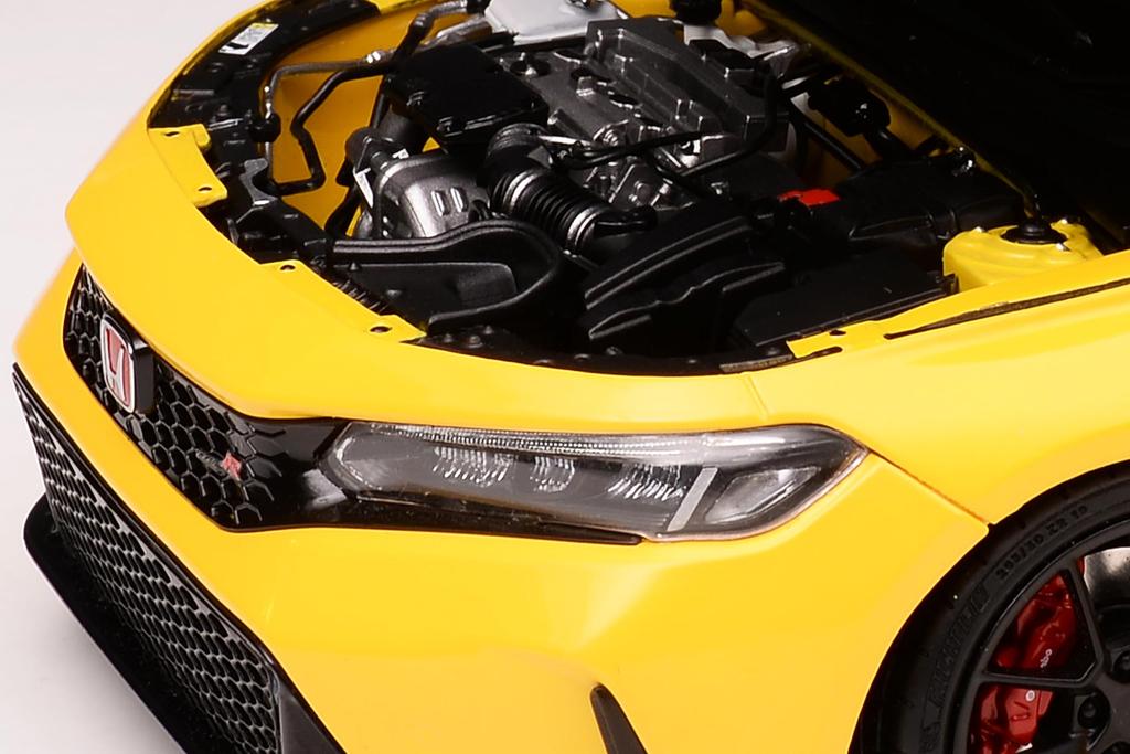 FREESTYLE MOTORHELIX Масштабная модель Honda Civic Type R FL5 Солнечно-желтый Готовая модель 1/18 M85306-18