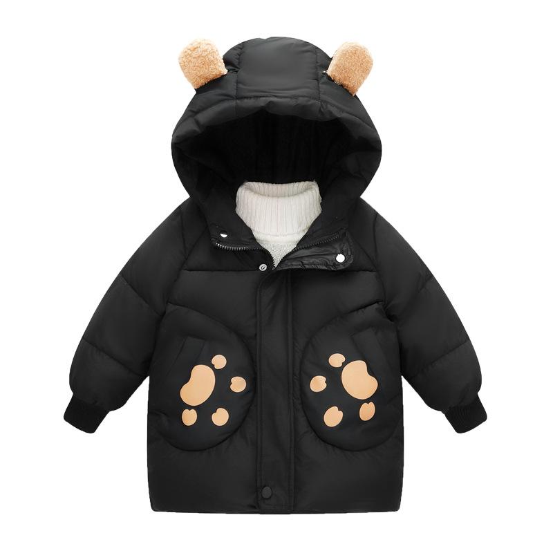 Детское хлопковое пальто, осенне-зимняя милая детская куртка с хлопковой подкладкой