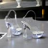 Женские сандалии со светодиодной подсветкой Clear Heel 34-43 Shot Сандалии со светодиодной подсветкой LFD