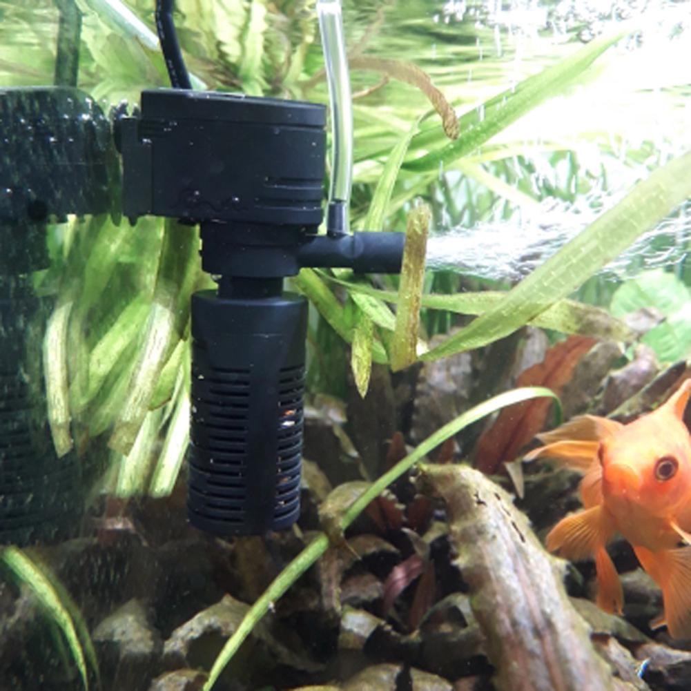 Fish Tank Filter 3 In 1 W Mini Aquarium Tank Filter Water Purifier Submersible Oxygen Pump