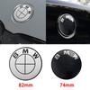 cvbsy2 New black white Logo for BMW F30 F32 F34 F20 X3 X5 X6 ABS badge logo sticker 74/82mm front/rear logo 56/68mm wheel hub cover.