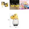 Bumble Bee Nordic Gnome Gonk Tomte Sunflower Plush Doll Ornament Decor Adorable Size With Black Yellow Colors