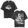 Vintage Washed Anime Berserk Guts Face T Shirt Swordsman Gatsu Sacrifice Zodd T-shirt Men Women Cotton Casual Oversized T-shirts