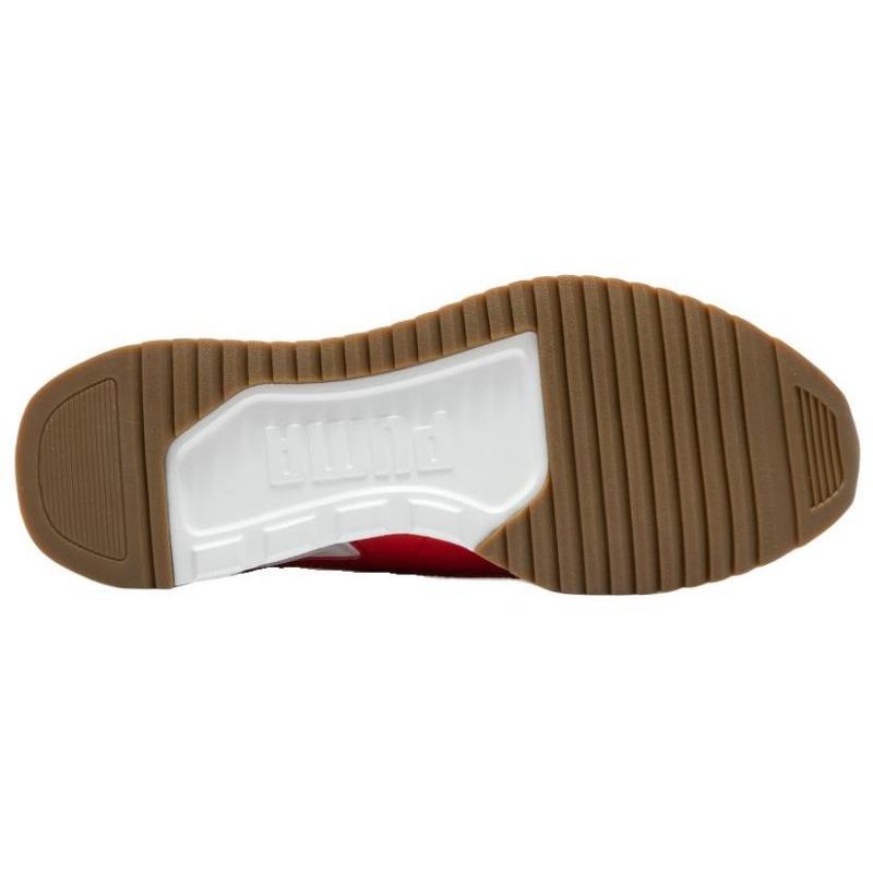 PUMA R78 Wind Nylon Unisex Leather Stylish Versatile Low Top Lifestyle Shoes White Red 392901-05