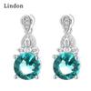 Lindon Women Copper Alloy Zircon Earrings Drop Earrings For Women Wedding Party Gifts