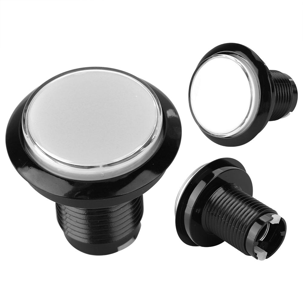 Round LED Lamp Illuminated Large Button To Arcade Machine Games DIY Part(white)