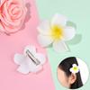 Party Simulation Hair Accessories Flower Hair Clip Beach Seaside White Plumeria Hairpin