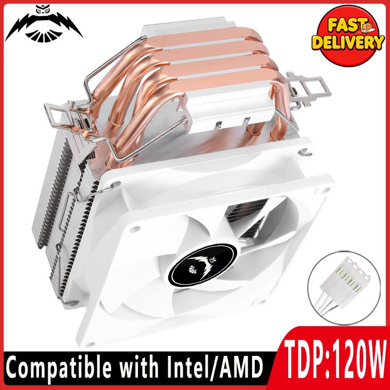 Совместимый x79 x99 AM3 AM4 i3 i5 Процессор 4 Тепловые Трубки Охладитель CPU Вентилятор 90мм 4-контактный PWM Воздушное Охлаждение Установка LGA2011 115x 1200 1700