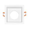 Support de spot Tetra S2 carré blanc MR16 GU10/GU5.3