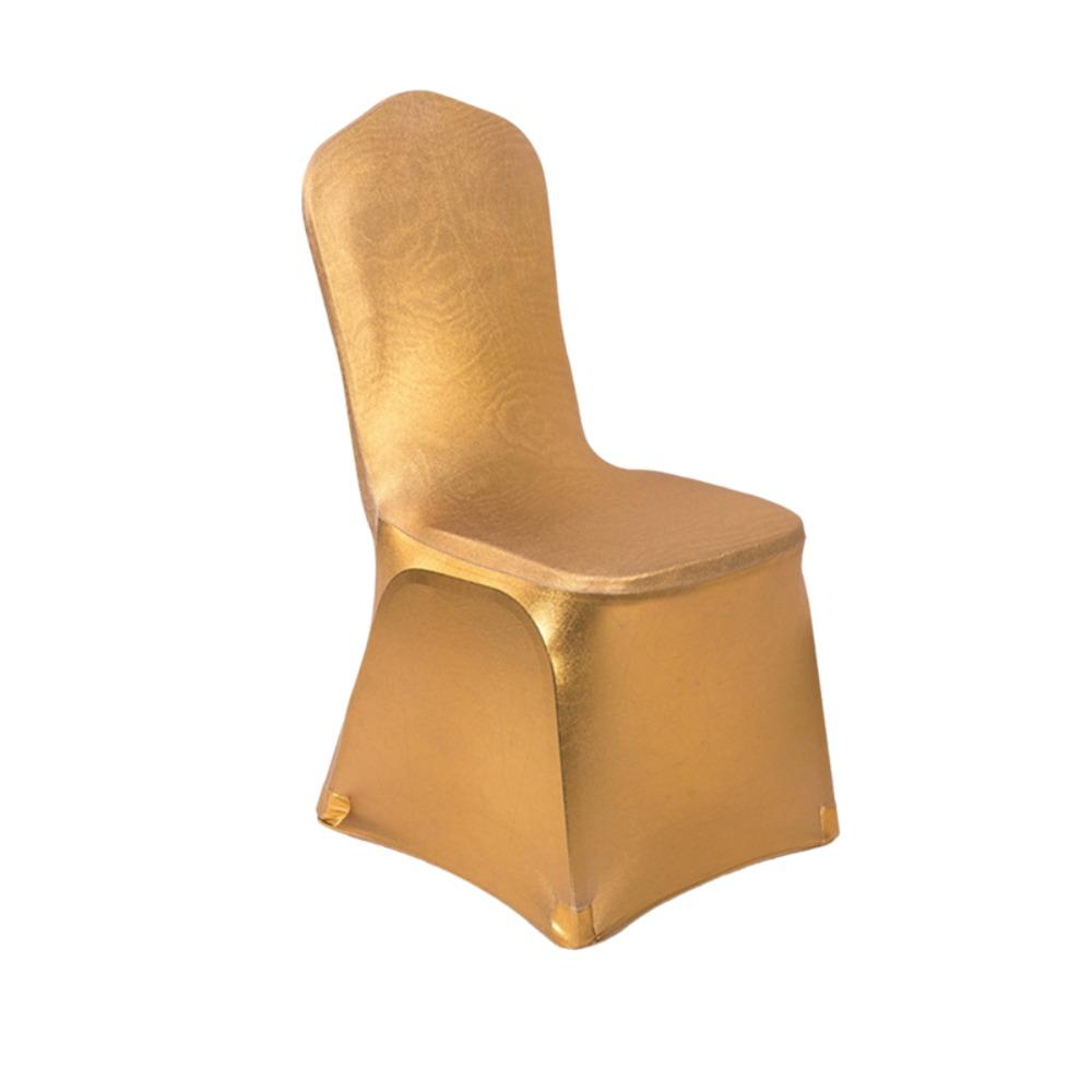 Dust-proof Bronzing Elastic Chair Cover Full Cover Wedding Chair Cover Restaurant