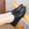 Women's Shoes Flat Heel Soft Sole White Shoes Leather Shoes Spring and Summer New Versatile Breathable Non-slip Women's Single Shoes Versatile