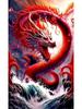 2024 New 5DDIY Diamond Painting Fantasy Chinese Wind Dragon Decoration Myth Twelve Zodiac Animals Painting Wall Art  Decoration
