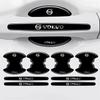 8pcs/car door handle bowl anti-scratch protective stickers Volvo XC60 XC90 S60 S80 S60L V40 V60 AWD V90 V70 XC40 car accessories