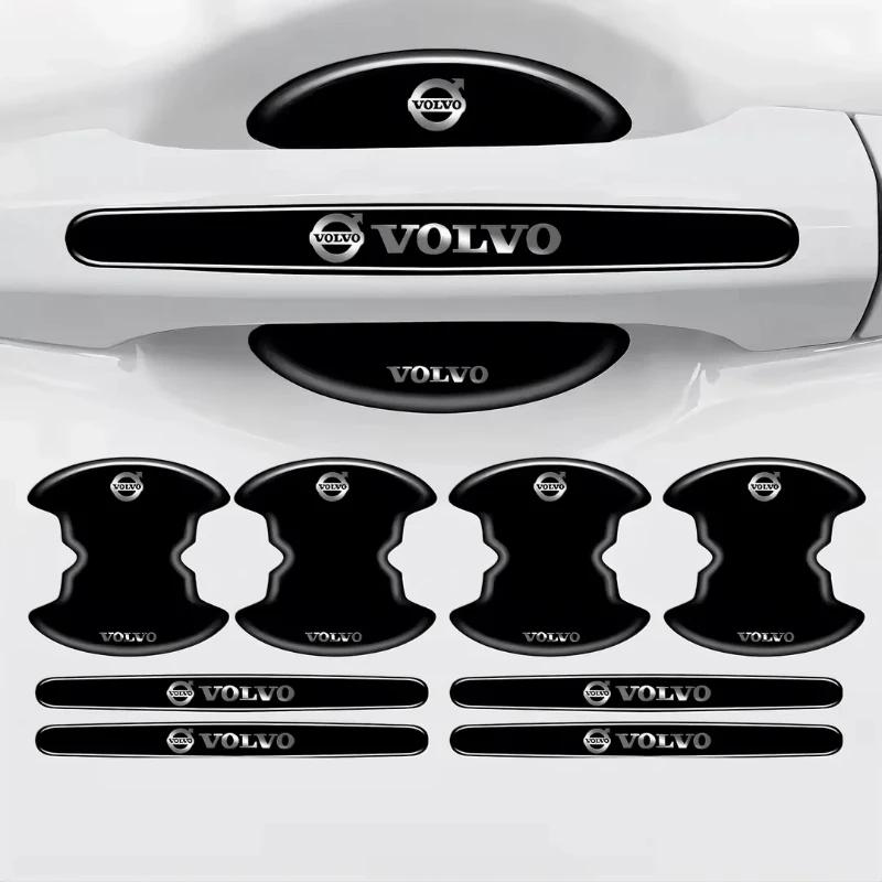8pcs/car door handle bowl anti-scratch protective stickers Volvo XC60 XC90 S60 S80 S60L V40 V60 AWD V90 V70 XC40 car accessories