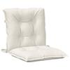 Low back Chair Cushions 6 pcs Melange Cream 100 x 50 x 7 cm Fabric