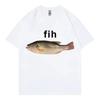 Funny Fih Fish Meme Tshirts High Quality Fashion Short Sleeve T Shirts Men Women Casual Loose Cotton Tshirts Summer Streetwear