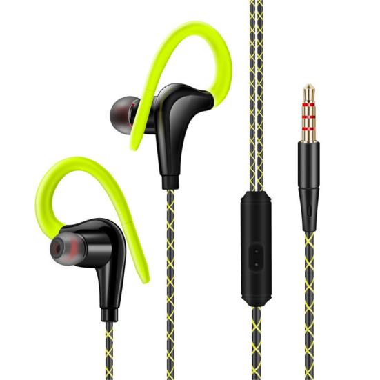 3.5mm Sport Earhook Earphone Running Headphone HiFi Stereo Bass Headset with Mic