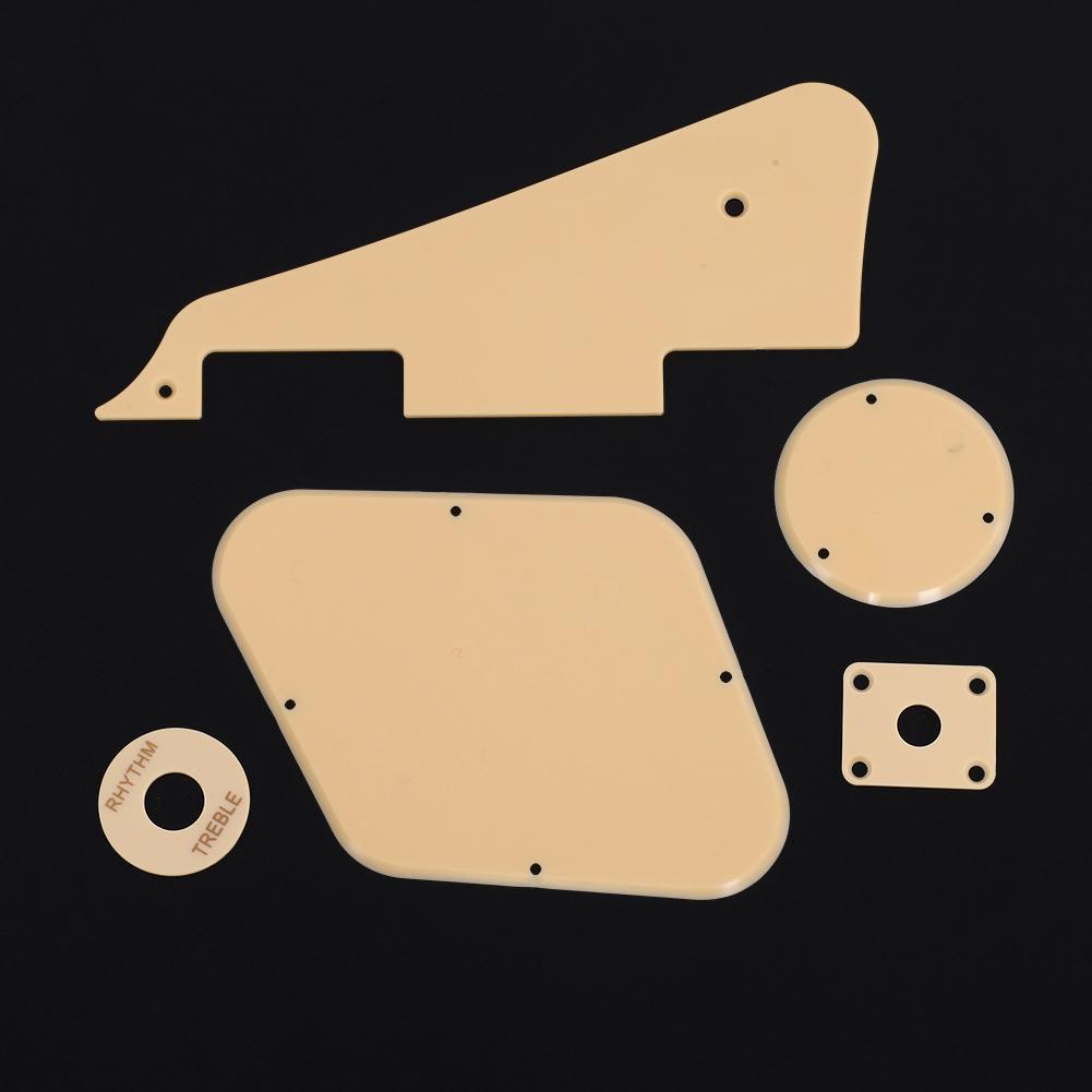 Комплект пластин, пикгард, переключатель, кольцо, крышка полости, джек, задняя пластина для джазовой гитары LP