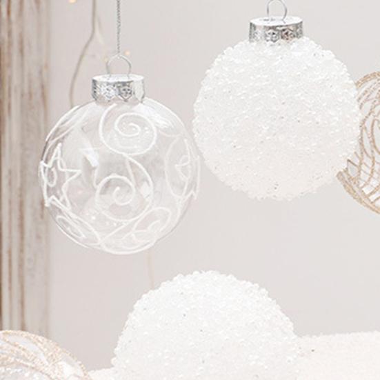 6 шт. небьющиеся рождественские шары украшения елочные подвесные шары уникальные праздничные украшения