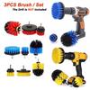 3Pcs Tile Grout Drill Brush Cleaning Power Scrubber Tub Cleaner Attachment Kit