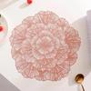European Hollowed Out Flower Dining Mat Desktop Decoration Anti Slip And Heat Insulation Mat Light Luxury Western Dining Mat