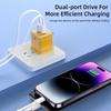 Универсальная вилка-зарядное устройство с несколькими портами PD30W USB A+C EU/US Адаптер для зарядки телефона Быстрая зарядка PD QC3.0 Адаптер Quick Charge